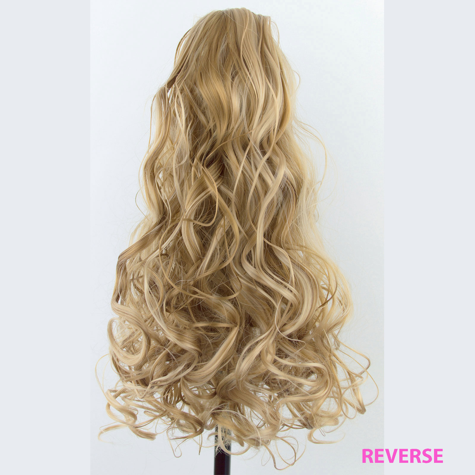 PONYTAIL Clip In Hair Extensions Blonde Mix 18 613 REVERSIBLE 4