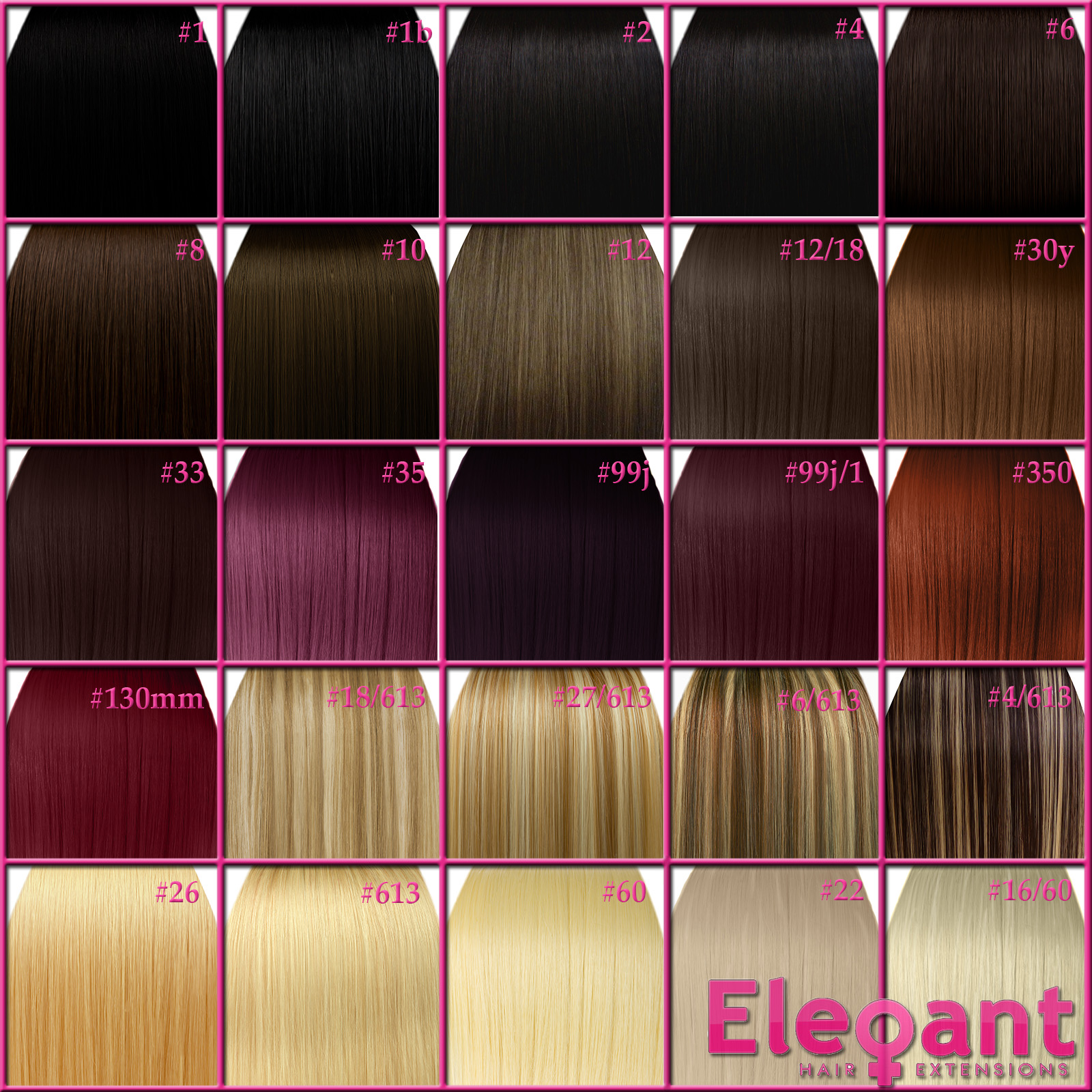 Burgundy Red Hair Color Chart