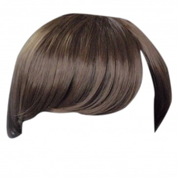 FRINGE BANG Clip in Hair Extension STRAIGHT Light Ash Brown #10
