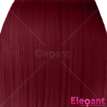 20 Inch Clip in Hair Extensions Straight Highlights - Burgundy