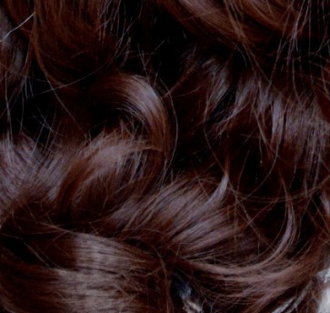 22 Inch Clip in Hair Extensions Curly 8pcs - Dark Auburn