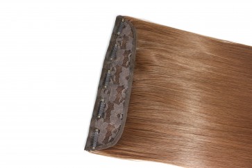 15 Inch Clip in Hair Extensions Straight 8pcs - Chestnut Brown
