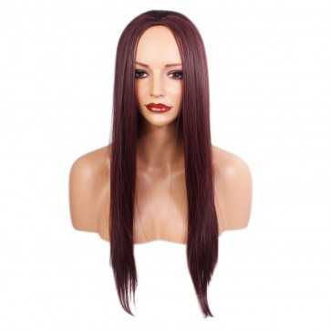 22 Inch Ladies 3/4 Wig Straight - Cheryl Cole Red