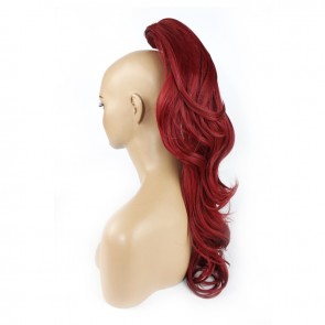 22 Inch Ponytail Flick Claw Clip - Pillar Red