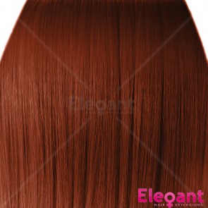 15 Inch Clip in Hair Extensions Straight 8pcs - Copper