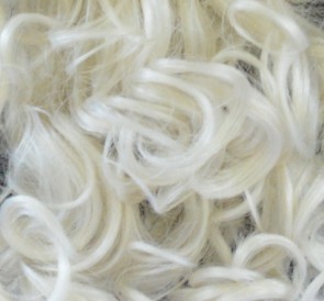 22 Inch Clip in Hair Extensions Curly 8pcs - White Blonde