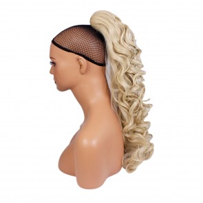 22 Inch Ponytail Curly Claw Clip - Light Blonde