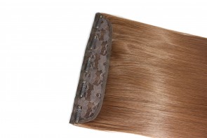 22 Inch Clip in Hair Extensions Straight 8pcs - Chestnut Brown