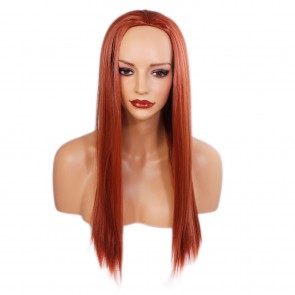 22 Inch Ladies 3/4 Wig Straight - Copper #350