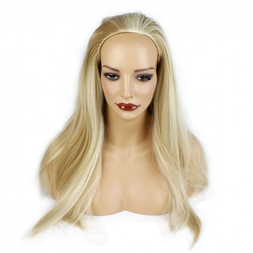 22 Inch Ladies 3/4 Wig Straight - Brown / Blonde Mix #18/613
