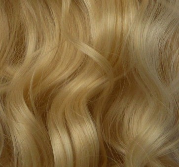 22 Inch Clip in Hair Extensions Curly 8pcs - Golden Blonde