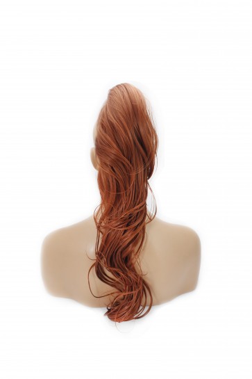 22 Inch Ponytail Flick Claw Clip - Copper