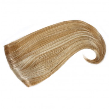 22 Inch Ladies Half Wig Straight Flick Ends - Blonde Mix #18/613