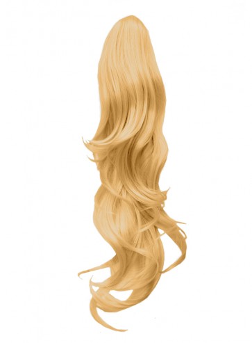 22 Inch Ponytail Flick Claw Clip - Golden Blonde