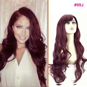 22 Inch Ladies Full Wig Wavy - Cheryl Cole Red #99J