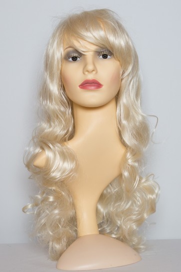22 Inch Ladies Full Wig Curly - Lightest Blonde #60
