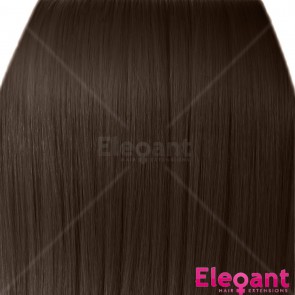 22 Inch Clip in Hair Extensions Straight 8pcs - Light Chocolate Brown #12/18