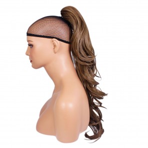 22 Inch Ponytail Flick Claw Clip - Light Chocolate Brown