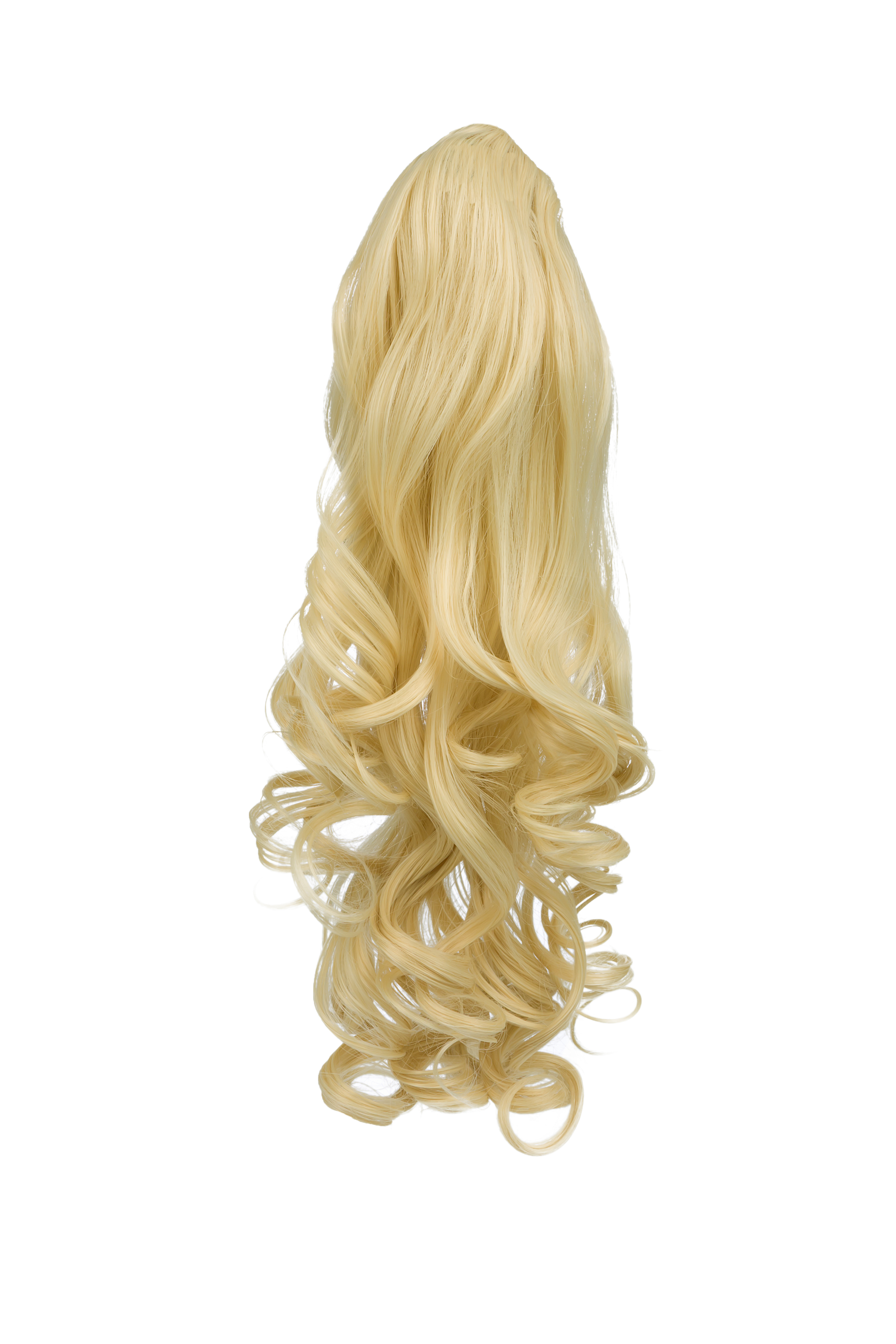 PONYTAIL Clip In Hair Extensions Lightest Blonde #60 REVERSIBLE Claw ...